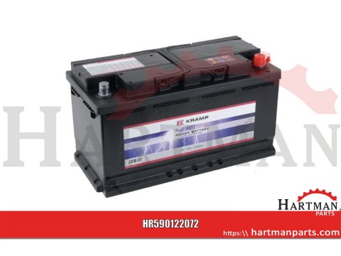 Akumulator 12V 90Ah 720A napełniony Kramp