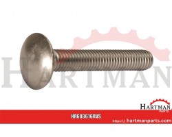 Śruba grzybkowa nierdzewna A2, 6 x 16 mm, DIN 603