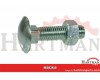 Śruba zamkowa z nakrętką kl. 4.6 ocynk Kramp, M8 x 50 mm