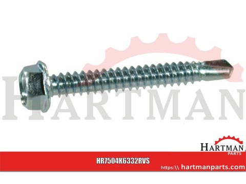 Self tapping screw 6.3x32mm, 10mm flange hex head, stainless steel A2, DIN 7504 Kramp