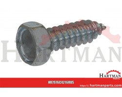 Self tapping screw 4.2x16mm, 7mm hex head, stainless steel A2, DIN 7976C Kramp