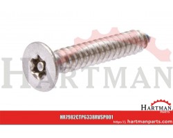 Blachowkręt z łbem stożkowym i nacięciem Torx A2 Kramp, 6,3 x 38 mm