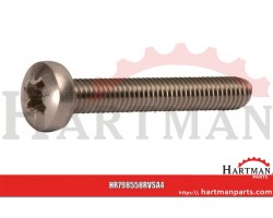 Wkręt nierdzewny A4 łeb soczewkowy, PZ M5 x 8 mm, DIN 7985 A