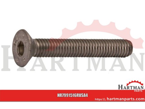 Śruba imbusowa nierdzewna A4 łeb stożkowy, 5 x 16 mm, DIN 7991