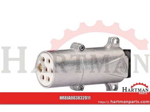 Wtyczka metalowa 7-biegunowa DIN/ISO 3731, zacisk listwowy